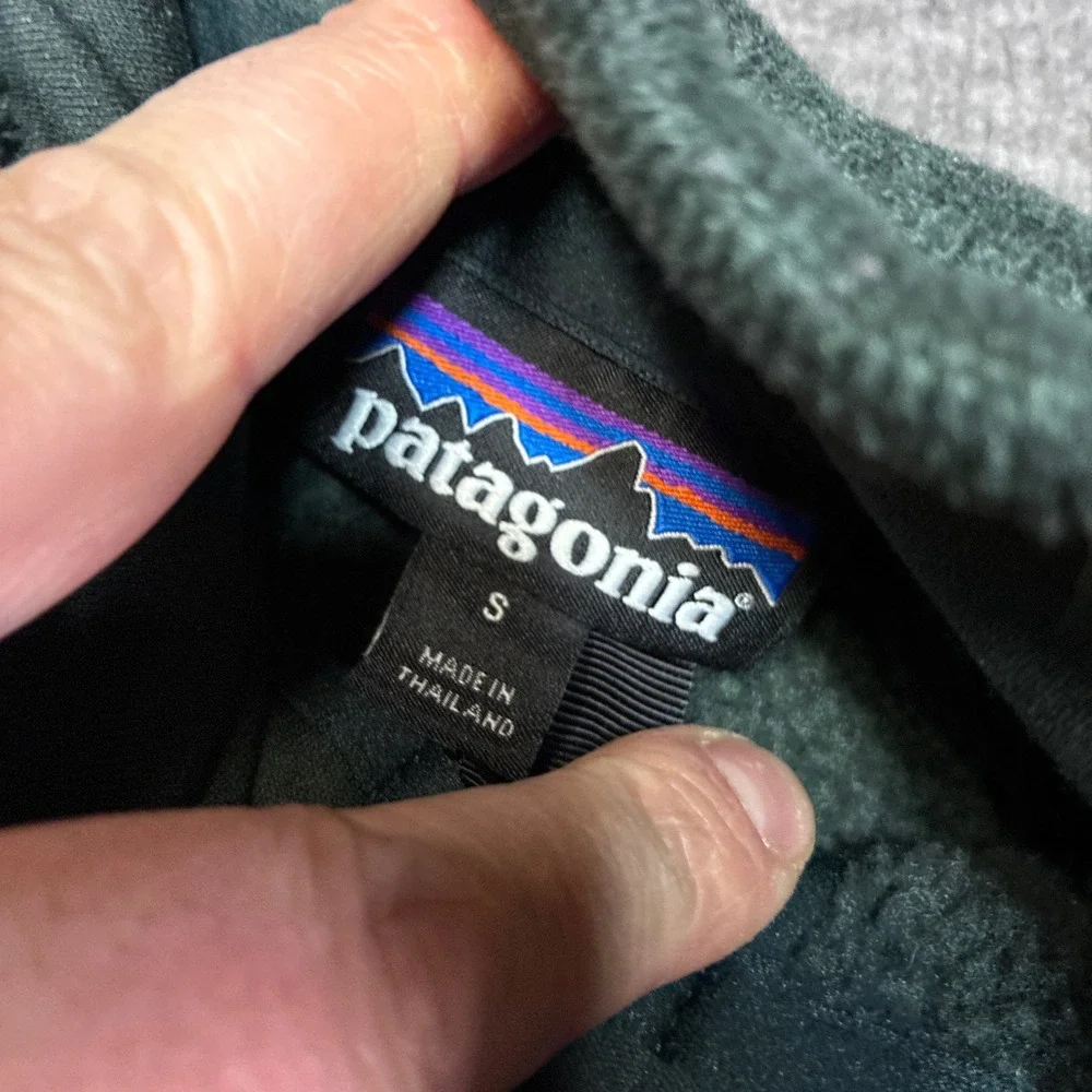 Patagonia Better Sweater Quarter Zip Mens Small Green Heathered Fleece Pullover‎